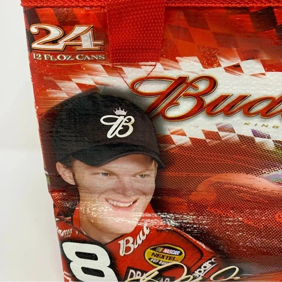 Dale Earnhardt Jr Budweiser COOLER -24 Can Insulated Soft Sided  Bag Nascar - Picture 3 of 8